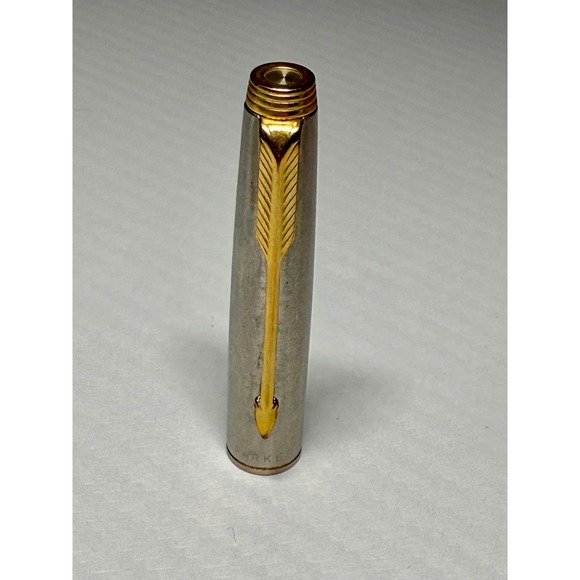 Parker Other - Parker 75 Pen Cap Silver Gold Trim Replacement Part Vintage USA Made PE-8957-5